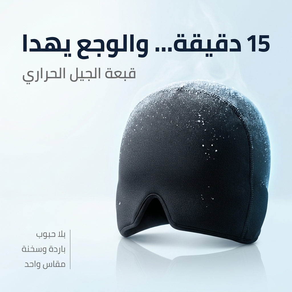 قبعة الجيل الحراري لعلاج الصداع والشقيقة