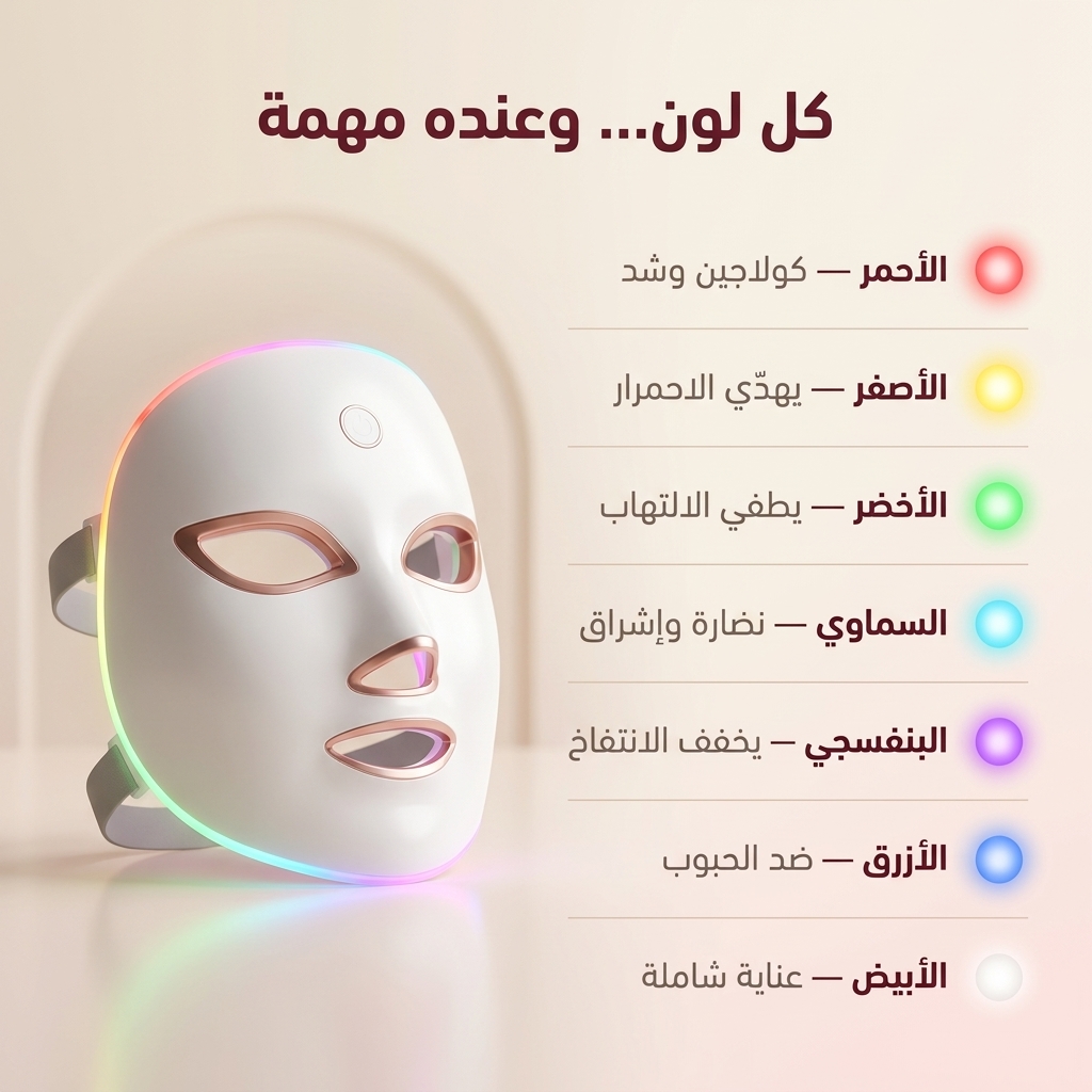 ماسك العلاج الضوئي للبشرة