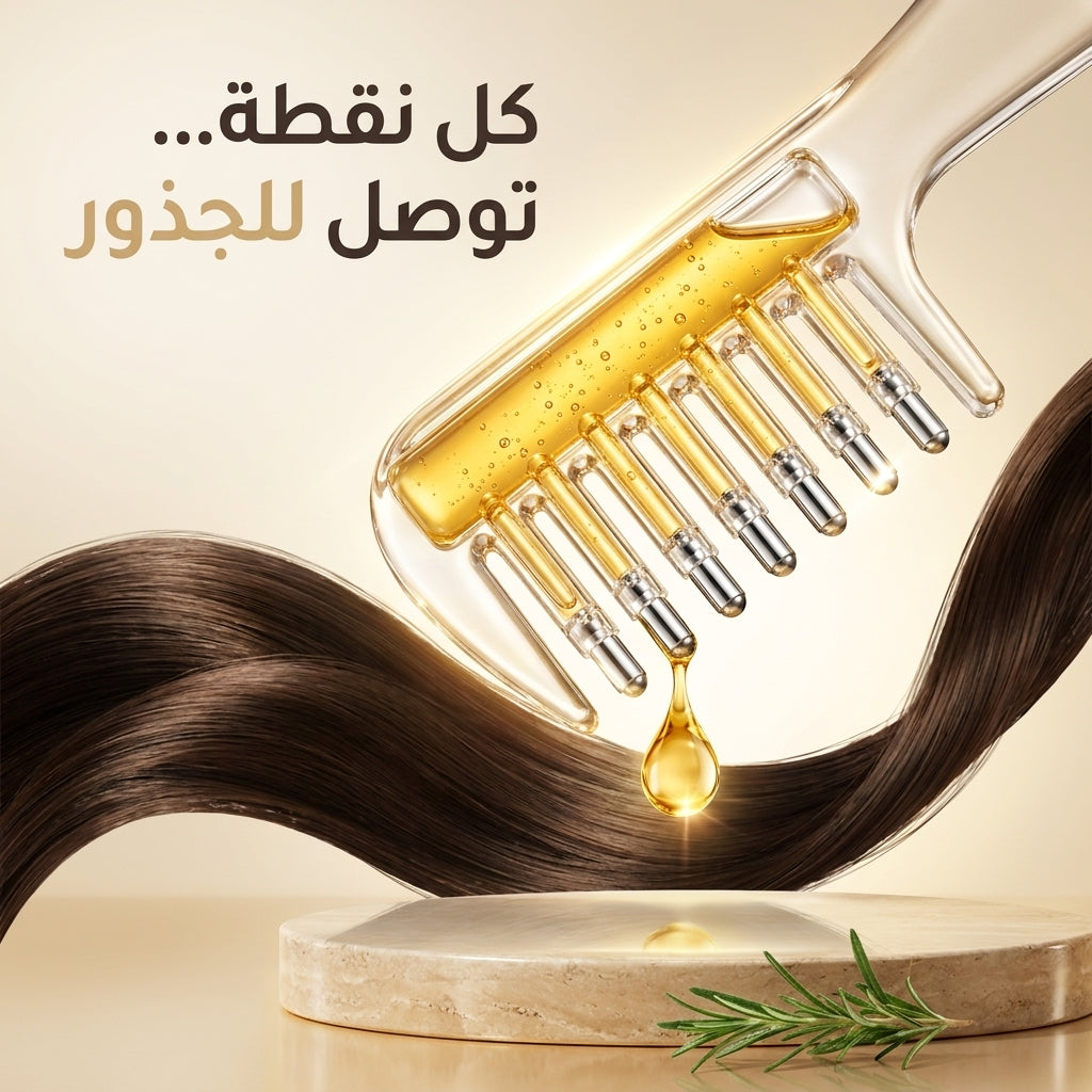 المشط الكريستالي لتوزيع الزيوت
