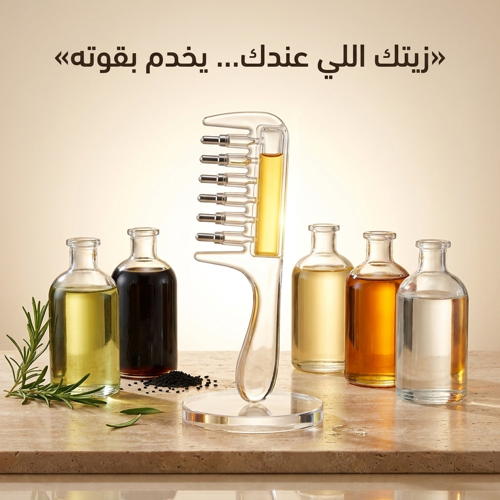 المشط الكريستالي لتوزيع الزيوت