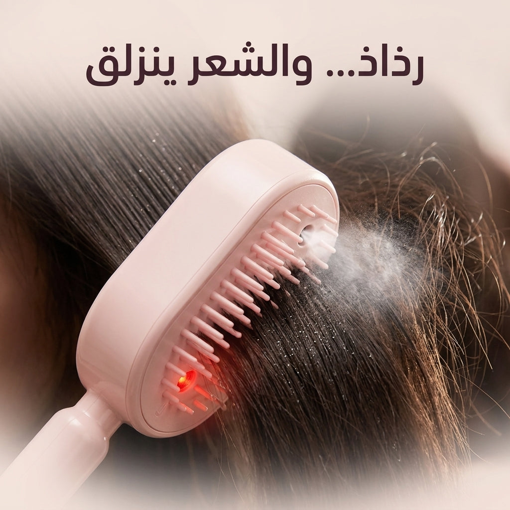 فرشاة الشعر بالرذاذ 3 في 1