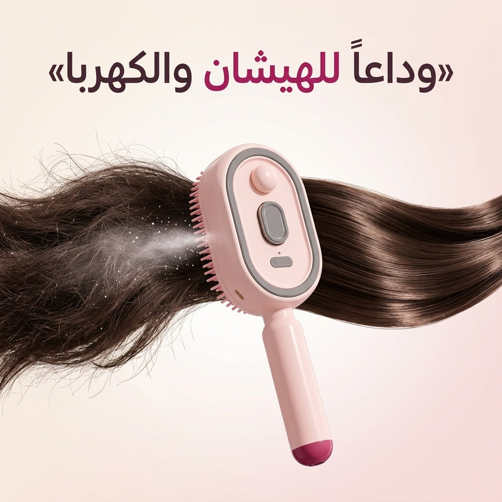 فرشاة الشعر بالرذاذ 3 في 1